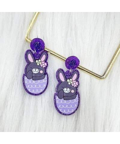 Easter Earrings For Women Teen Girl Cute Bunny Rabbit Egg Earrings Spring Earrings Holiday Earrings Easter Day Jewelry Gift O...