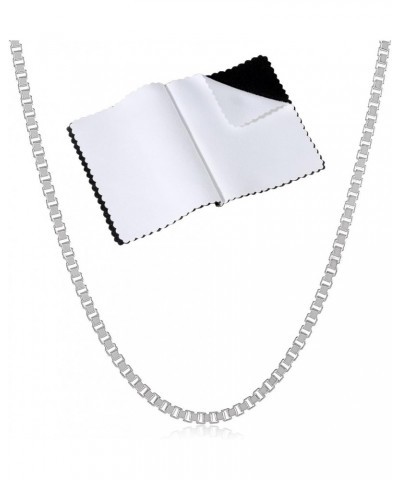 1mm-4mm Solid .925 Sterling Silver Square Box Chain Necklace or Bracelet 24.0 Inches 1.5mm Necklace $30.75 Necklaces