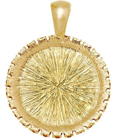 St Julian the Hospitaller Gold Tone Medal Catholic Pendant w Rhinestones $19.49 Necklaces