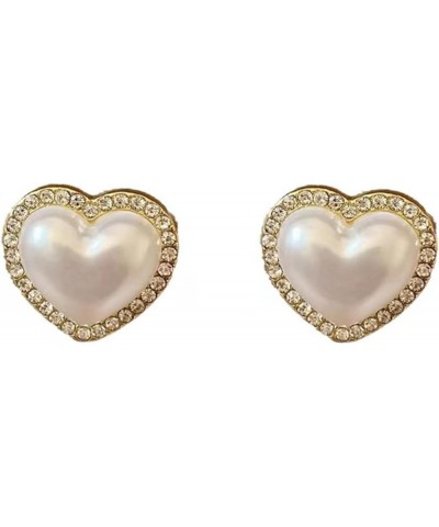 Earring Hoop Stud Drop & Dangle,Stud Earrings Shining Geometric High Gloss Temperament Fade-resistant Decoration Heart Shaped...