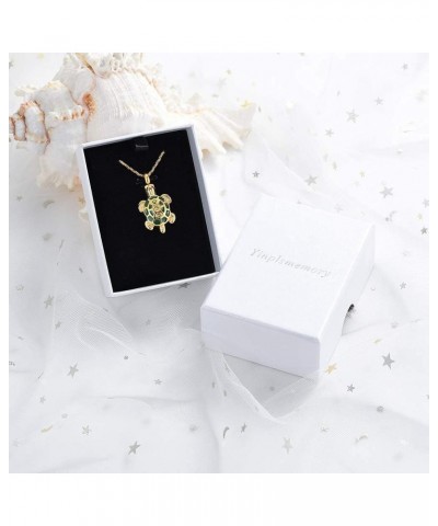 Cremation Jewelry for Ashes Turtle Urn Necklace for Ashes Keepsake Holder Memorial Jewelry for Women/Men Gold $10.79 Necklaces