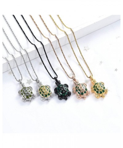 Cremation Jewelry for Ashes Turtle Urn Necklace for Ashes Keepsake Holder Memorial Jewelry for Women/Men Gold $10.79 Necklaces