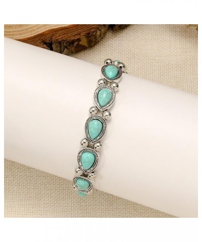 Moonstone Bracelet for Women Silver Moonstone Bangle Bracelet Turquoise Bracelet Turquoise Open Bangle Moonstone Cuff Bracele...