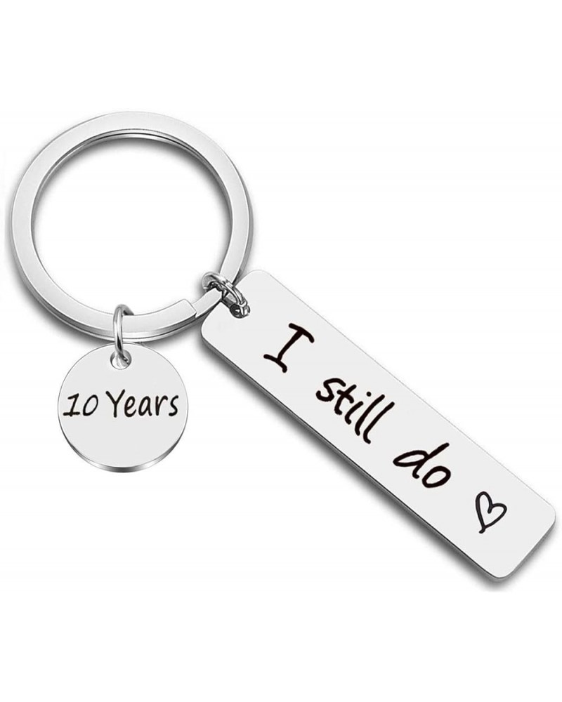 I Still Do Keychain 10th 20th 30th 40th 50th Wife Husband Keyring Couples Keychains Wedding Gift 10 Years $9.35 Bracelets