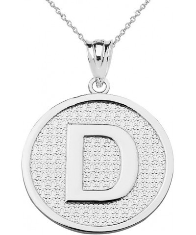 925 Sterling Silver Initial Letter D Pendant Necklace 18.0 Inches $20.05 Necklaces