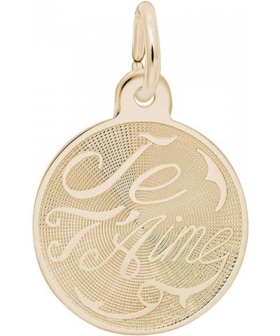 Je T'Aime Charm Yellow Gold $17.50 Bracelets