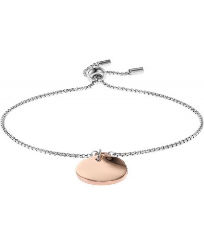 Women's Minimalist Silver, Rose Gold or Gold Stainless Steel Chain Bracelet Silver & Rose Gold $32.20 Bracelets