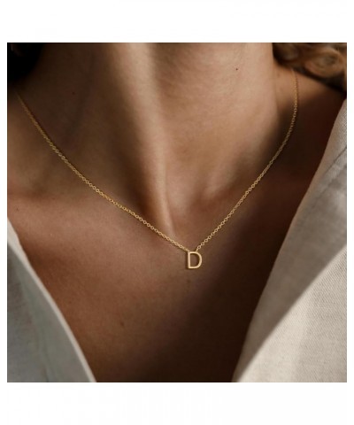 Initial necklace for Women 14k Gold Plated Dainty Letter Necklaces Tiny Cute Initial Pendant Choker Simple Trendy Personalize...