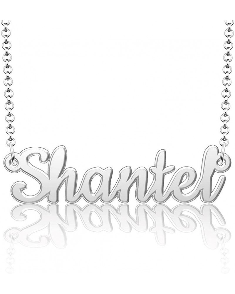 Custom Name Necklace Personalized 18K Gold Plated Nameplate Initial Necklaces Gift for Women Shantel $15.90 Necklaces