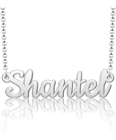 Custom Name Necklace Personalized 18K Gold Plated Nameplate Initial Necklaces Gift for Women Shantel $15.90 Necklaces