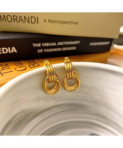 Gold Silver Hoop Dangle Earrings For Women Girls Statement Retro Earrings Multiple Styles Jewelry for Birthday Party Gift $8....