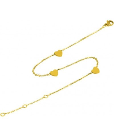 Charms Anklet Foot Bracelet for Women Gold Heart $9.84 Anklets