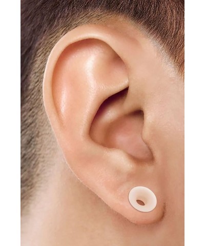 2PCS Silicone Skin Double Flared Saddle Stretcher Ear Tunnel Gauge Plug Earring Lobe Piercing Jewelry Pick Size O:2PCS-1-1/4 ...