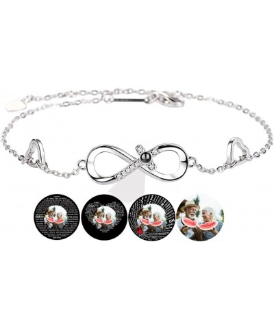 Personalized Photo Projection Bracelet Custom infinityr Charm Bracelets with Picture Inside I Love You Bracelet 100 Languages...