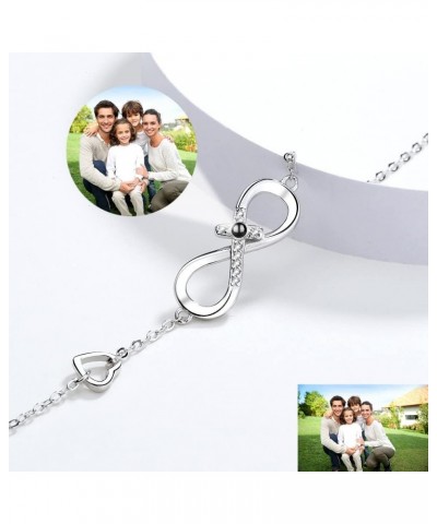 Personalized Photo Projection Bracelet Custom infinityr Charm Bracelets with Picture Inside I Love You Bracelet 100 Languages...