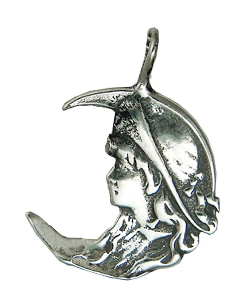 Sterling Silver Young Woman Maiden in The Moon Pendant $18.72 Pendants