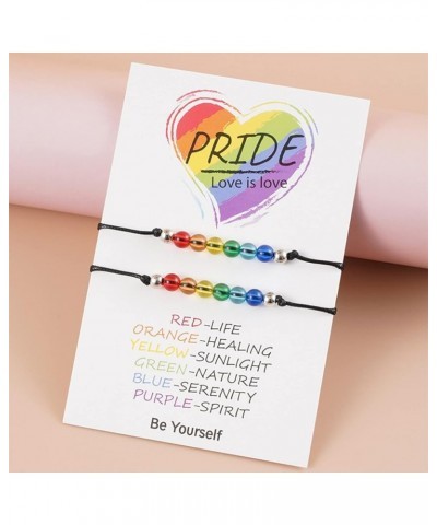 Pride Bracelet for Women Friendship Bracelets Couple Bracelets Lokias Bracelet Gay Lesbian Pride Bracelet Pride Rainbow Brace...