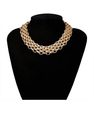 Cuban Link Chain Gold Thick Choker Necklace Collar Necklaces Punk Choker for Women and Girls Party Neck Jewelry $7.94 Necklaces