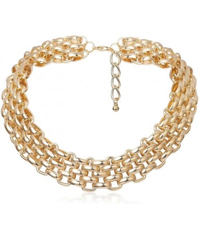 Cuban Link Chain Gold Thick Choker Necklace Collar Necklaces Punk Choker for Women and Girls Party Neck Jewelry $7.94 Necklaces