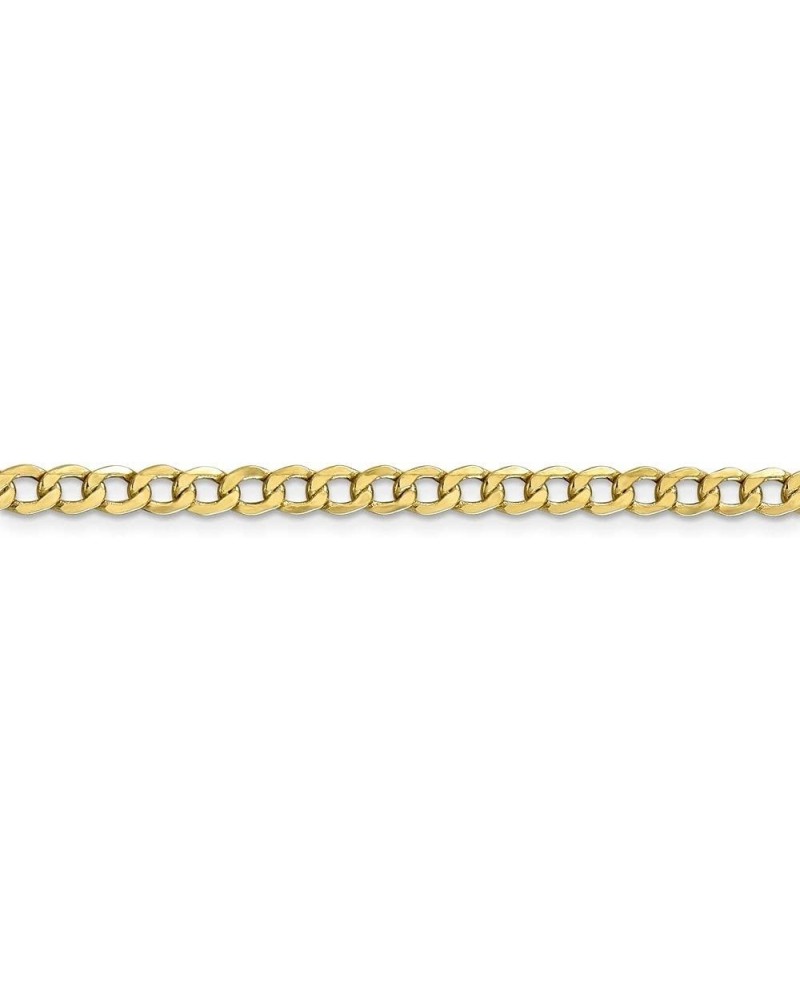 10k Yellow Gold 4.3mm Curb Chain Necklace 6.15g for Men Women 8.0 Inches $84.78 Bracelets