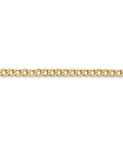 10k Yellow Gold 4.3mm Curb Chain Necklace 6.15g for Men Women 8.0 Inches $84.78 Bracelets