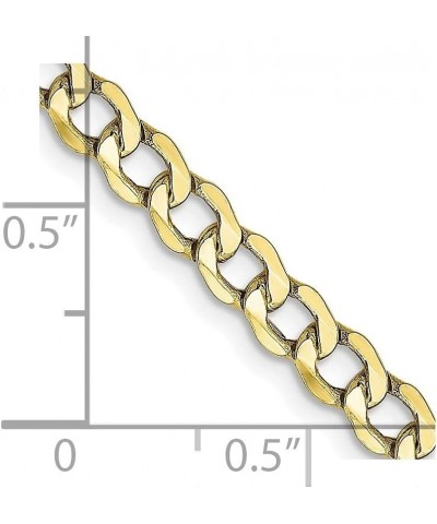 10k Yellow Gold 4.3mm Curb Chain Necklace 6.15g for Men Women 8.0 Inches $84.78 Bracelets