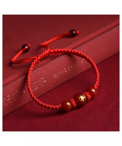 2024 Chinese New Year Dragon Bracelets, Year of The Dragon Adjustable Bracelets Red String Handwoven Set for Women Men, Sprin...