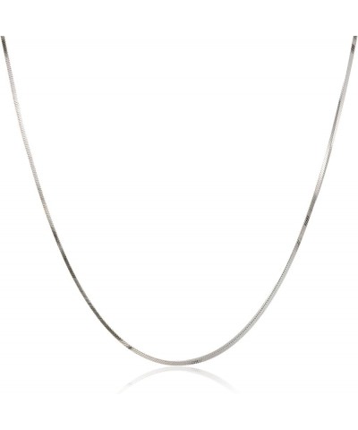 925 Sterling Silver .7MM Magic 8 Sided Italian Snake Chain - for Women -Made in Italy Silver 22.0 Inches $10.40 Necklaces