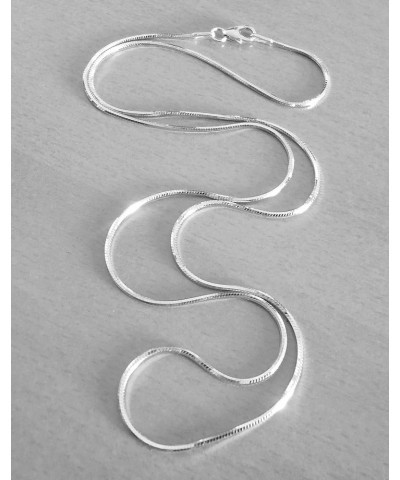 925 Sterling Silver .7MM Magic 8 Sided Italian Snake Chain - for Women -Made in Italy Silver 22.0 Inches $10.40 Necklaces