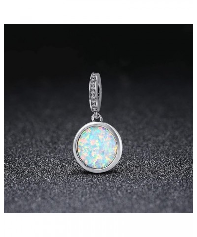 Initial Letter Charm Fit for Pandora Charms Bracelet A-Z 26 Capital Letter Opal Charms for Bracelet Necklace Y $8.84 Bracelets