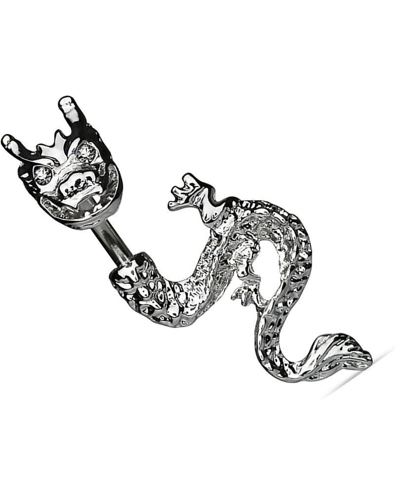 Belly Button Ring Navel Split Dragon Body Jewelry Dangle in N Out $8.39 Body Jewelry