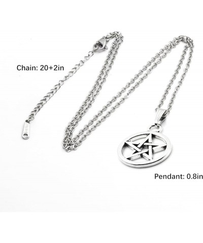 Handmade Charm Necklace Personalized Jewelry Pendant Gift Pentacle Necklace $9.35 Necklaces