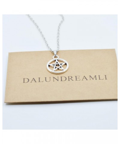 Handmade Charm Necklace Personalized Jewelry Pendant Gift Pentacle Necklace $9.35 Necklaces