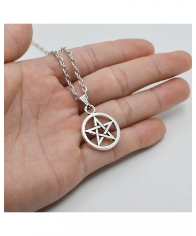 Handmade Charm Necklace Personalized Jewelry Pendant Gift Pentacle Necklace $9.35 Necklaces