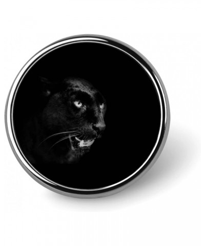 Black Panther Portrait Brooch Pins for Men Women Fashion Round Badge Collar Pin Dress Jacket Bag Decor $8.84 Brooches & Pins