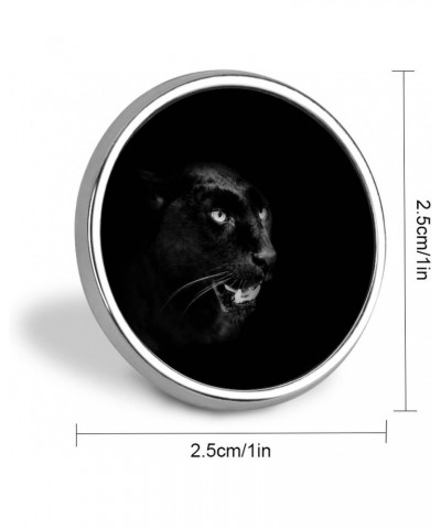 Black Panther Portrait Brooch Pins for Men Women Fashion Round Badge Collar Pin Dress Jacket Bag Decor $8.84 Brooches & Pins