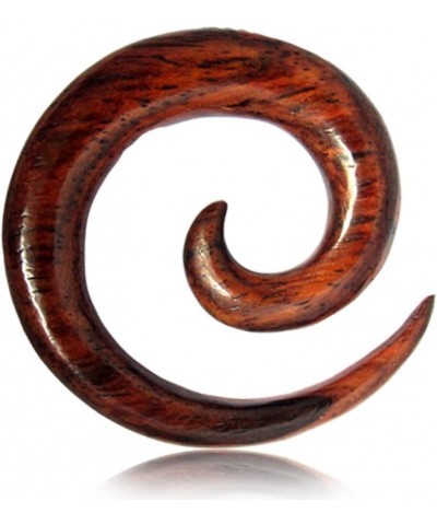 Premium Wood Taper Gauges | Handmade Spiral Stretchers for Men and Women | Eco-Friendly and Ethical 6mm - 2g - 1/4 inch Narra...