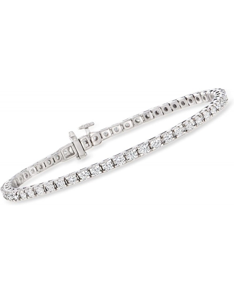 3.00 ct. t.w. Diamond Tennis Bracelet in Sterling Silver 7.0 Inches $481.00 Bracelets