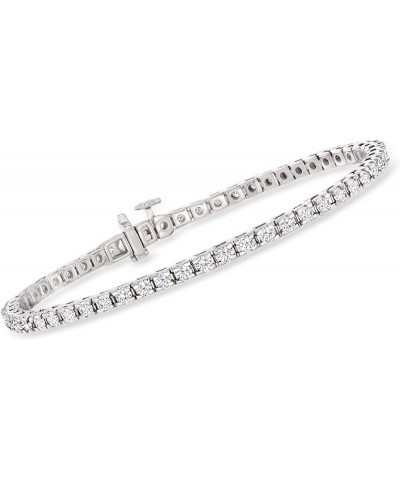 3.00 ct. t.w. Diamond Tennis Bracelet in Sterling Silver 7.0 Inches $481.00 Bracelets