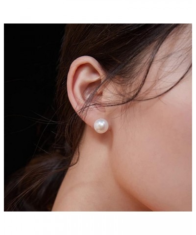 Big Pearl Earrings - Extra Oversized Classic Faux Round Large Simulated Pearl Studs for Women,Hypoallergenic to Sensitive Ear...