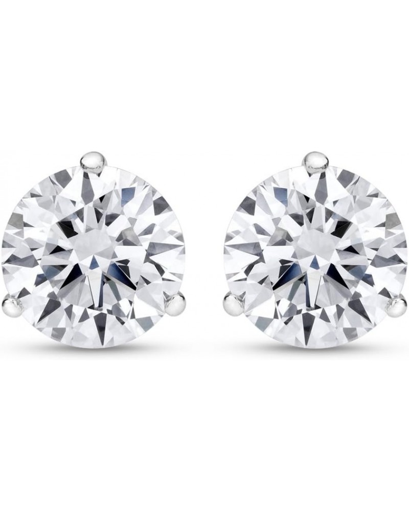 3/4-5 IGI Certified LAB-GROWN Round Cut Diamond Earrings 3 Prong Push Back Value Collection (D-E COLOR, VS1-VS2 CLARITY) 0.85...