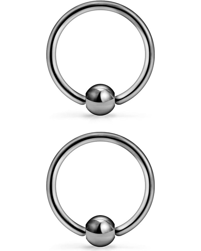 14G 16G G23 Titanium Captive Bead Ring Nose Rings Hoop Eyebrow Lip Septum Rings Piercing Ear Tragus Cartilage Daith Rook Earr...