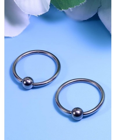 14G 16G G23 Titanium Captive Bead Ring Nose Rings Hoop Eyebrow Lip Septum Rings Piercing Ear Tragus Cartilage Daith Rook Earr...