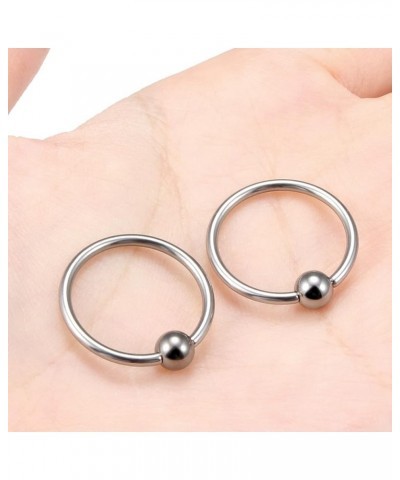 14G 16G G23 Titanium Captive Bead Ring Nose Rings Hoop Eyebrow Lip Septum Rings Piercing Ear Tragus Cartilage Daith Rook Earr...