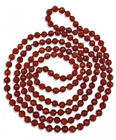 60-Inch 8MM Faceted Finish Genuine Stone Endless Infinity or Multi Strand Statement Necklace. Faceted carnelian $14.81 Necklaces