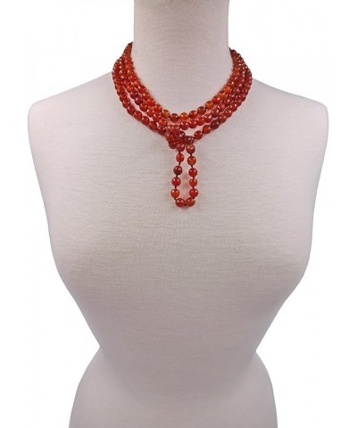 60-Inch 8MM Faceted Finish Genuine Stone Endless Infinity or Multi Strand Statement Necklace. Faceted carnelian $14.81 Necklaces