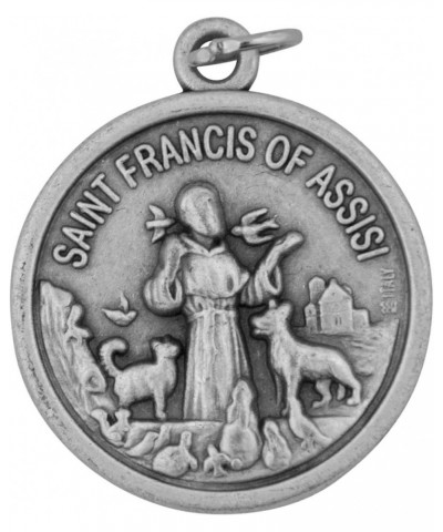 Traditional Catholic Saint Medal (Saint Francis Pet Medal, Round) $7.16 Pendants