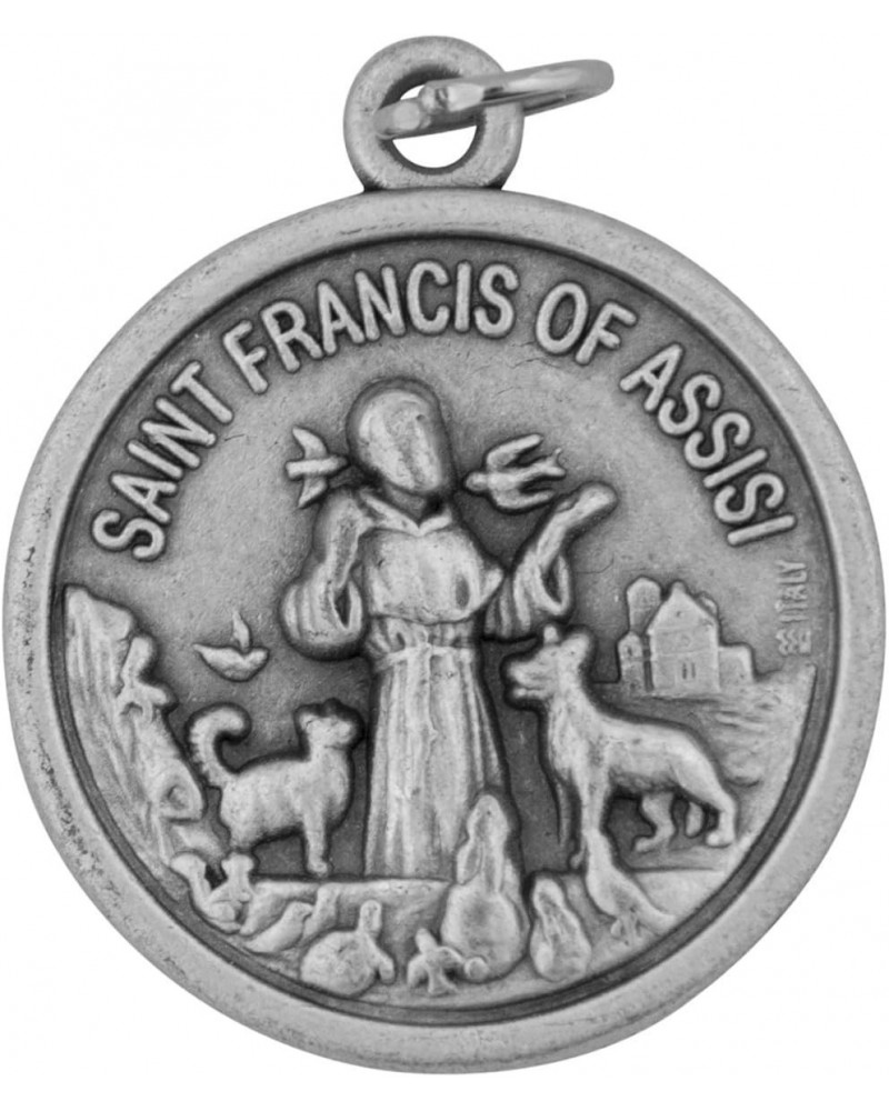 Traditional Catholic Saint Medal (Saint Francis Pet Medal, Round) $7.16 Pendants