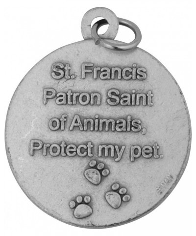 Traditional Catholic Saint Medal (Saint Francis Pet Medal, Round) $7.16 Pendants