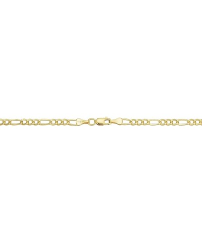 14k Yellow Gold Filled Solid Figaro Link Chain Necklace for Men and Women (3.3 mm, 4.2 mm, 5.2 mm, 6 mm, 7.8 mm or 8.6 mm) 36...